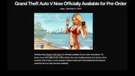 GTA 5 pre-order Newswire post (Image via Rockstar Games)